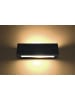 Nice Lamps Wandleuchte Keramik VEGA in Schwarz rechteckig moderne Lampe E27 LED NICE LAMPS