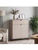 Feldmann-Wohnen Highboard Caseres Kaschmir | schwarz 80 / 38 / 96cm