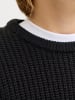 JACK & JONES Junior Pullover JJKAITO KNIT CREW NECK BF JNR in black
