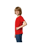 tectake Einfarbiges T-Shirt für Kinder, rot