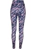 Urban Classics Urban Classics Damen Ladies High Waist Tie Dye Leggings in darkshadow/pink