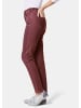 GOLDNER Kurzgröße:  Damen Jeans Slim Fit LOUISA, Stretch in rostbraun