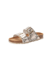 Tamaris Leder-Pantoletten Beige