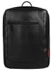 Bugatti Rucksack CLARK echt Leder in schwarz