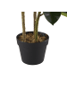 Beliani Kunstpflanze FICUS ELASTICA in Grün/Schwarz - (W) 18 x (H) 134 x (L) 18 cm