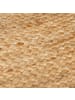 KADIMA DESIGN Robuster Naturteppich mit Fransen, handgewebt in Indien in Braun-Schwarz