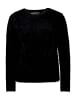 BETTY & CO Strickpullover mit V-Ausschnitt in Schwarz