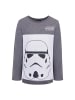 Star Wars Kinder Langarmshirt Stormtooper Darth Vader in Grau