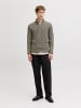 Jack & Jones Sweatshirt mit halbem Reißverschluss in Smokey Olive