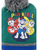 Paw Patrol Wintermütze mit Bommel Chase, Rubble und Marshall in Grün