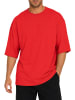 Reichstadt Herren Oversized T-Shirt in Red