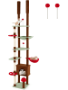 COSTWAY Kratzbaum deckenhoch 207-237cm/247-277 cm in Bunt