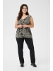 KAFFE curve Ärmellose Bluse KCmille Regular fit in Moonstruck / Black Animal