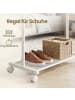 SONGMICS Kleiderständer Pataye in Weiß - (B)74 x (H)158.3 x (T)40.6 cm