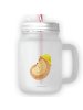 Mr. & Mrs. Panda Trinkglas Mason Jar Igel Beten ohne Spruch in Transparent
