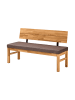 58 aufm Kessel SITZBANK Danny 130 x 55 x 84 aus Massivholz Wildeiche geölt/Braun