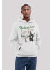 F4NT4STIC Hoodie US National Parks Yellowstone Bear Playing Banjo in off-white