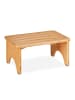 relaxdays Fußbank in Natur - (B)39 x (H)17,5 x (T)25 cm