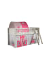58 aufm Kessel KINDERBETT Karyl 208x114x135 Massivholz Weiß Textilset Princess 2