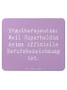 Mr. & Mrs. Panda Mouse Pad Spruch Ergotherapeutin Superheldin mi... in Lavendeltraum