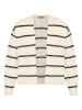 Zero  Strickjacke mit Streifen offener Style in Patch Cream/Dark Blue