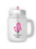 Mr. & Mrs. Panda Trinkglas Mason Jar Sternzeichen Jungfrau mit S... in Transparent