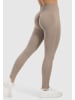 SMILODOX Leggings Infinite Scrunch in Hellbraun
