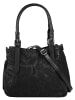 Samantha Look Handtasche echt Leder in schwarz