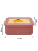 Mr. & Mrs. Panda Bento Box Cupcake Design ohne Spruch in Rot Pastell