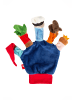 Sigikid Fingerpuppen-Spielhandschuh Kasperltheater My Little Theatre in dunkelblau/bunt