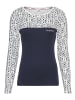 Kangaroos Langarmshirt in dunkelblau-weiß