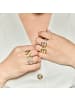 Luxenter Ring  mit Silberfinish – Alphabet