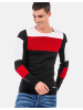 Cipo & Baxx Pullover in NAVYBLUE-RED