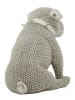 Mauro Ferretti Hund aus silbernem Kunstharz, 17 x 11 x 14 cm