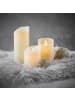 Butlers LED Kerzen-Set GLOWING FLAME 3-tlg. in Beige