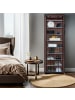 Intirilife Faltschrank 170x58x28 cm Stoffschrank Kleiderschrank Schuhregal in Braun