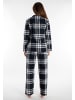 Tom Tailor Pyjama Xanthi in grau-dunkel-Karo