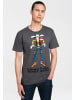 Logoshirt T-Shirt Lucky Luke in grau