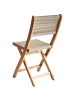 Beliani 2er-Set Gartenstuhl PROSSEDI in Beige/Braun