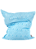 Beliani Sitzsackbezug FUZZY in Blau - (W) 140 x (L) 180 cm