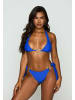 Moda Minx Bikinihose Irregular Hoop Tie in Azure Blue