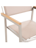 Beliani 7-tlg Gartentisch Set GROSSETO in Grau/Silber/Beige