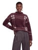 Zero  Strickpullover mit Muster in Brown/Beige