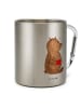 Mr. & Mrs. Panda Trinkbecher Metall Bär Kaffee ohne Spruch in Silber