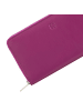 DuDu Geldbörse Leder 19 cm in fuchsia