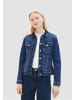 Tom Tailor Regular Denim Jeans Jacke rinsed Design Kentkragen in Blau-2