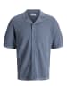 Jack & Jones Gestricktes Hemd in Blue Mirage