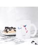 Mr. & Mrs. Panda Teetasse Glas Einhorn Party ohne Spruch in Transparent