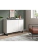 Inn.Furn Sideboard weiß, schwarz, 3-türige Kommode 120 x 84 cm mit Soft-Close