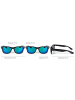 styleBREAKER Nerd Sonnenbrille in Schwarz glanz / Grau Verlauf